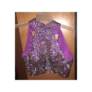 Top and bottom sparkled prom dress